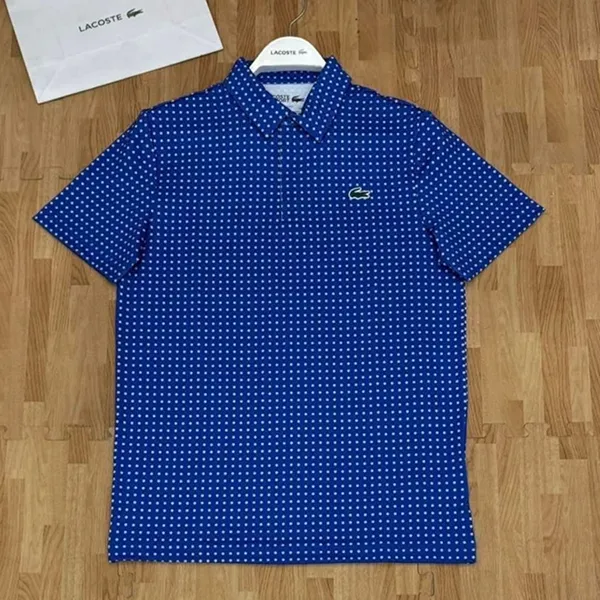 Áo Polo Nam Lacoste Regular Fit Golf Printed Shirt DH5175 9HA Màu Xanh Blue Size 3 - Thời trang - Vua Hàng Hiệu
