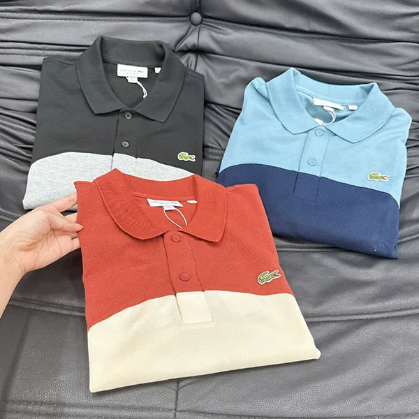Áo Polo Nam Lacoste Regular Fit L.12.12 Petit Piqué PH2524 HBI/PH9563 51 HBI Màu Trắng/Đỏ Size 5