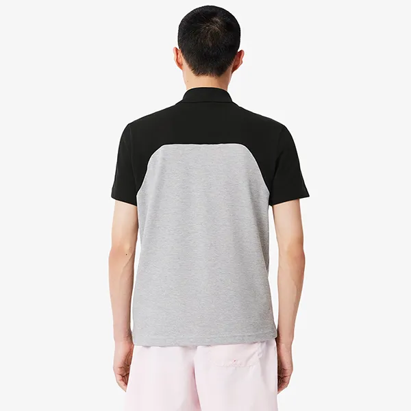 Áo Polo Nam Lacoste Regular Fit L.12.12 Petit Piqué PH2524 LY3 Màu Xám Đen Size 3 - Thời trang - Vua Hàng Hiệu