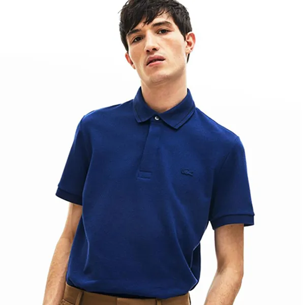 Áo Polo Nam Lacoste Regular Men's Hidden Neckband Shirt LCST PH5060-HEW Màu Xanh Blue Size 2 - Thời trang - Vua Hàng Hiệu