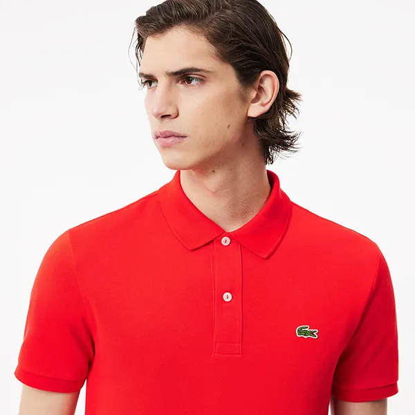 Áo Polo Nam Lacoste Slim Fit PH4012 F8M Màu Đỏ Size 3