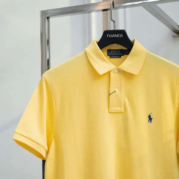 Áo Polo Nam Ralph Lauren In Yellow With Logo Embroidered Màu Vàng Size XS