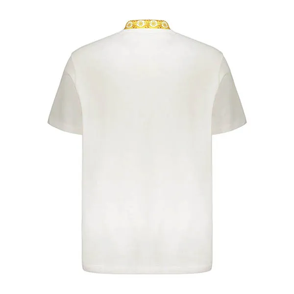 Áo Polo Nam Versace Embroidered Cotton Polo Shirt 1012260 Màu Trắng Size XS - Thời trang - Vua Hàng Hiệu