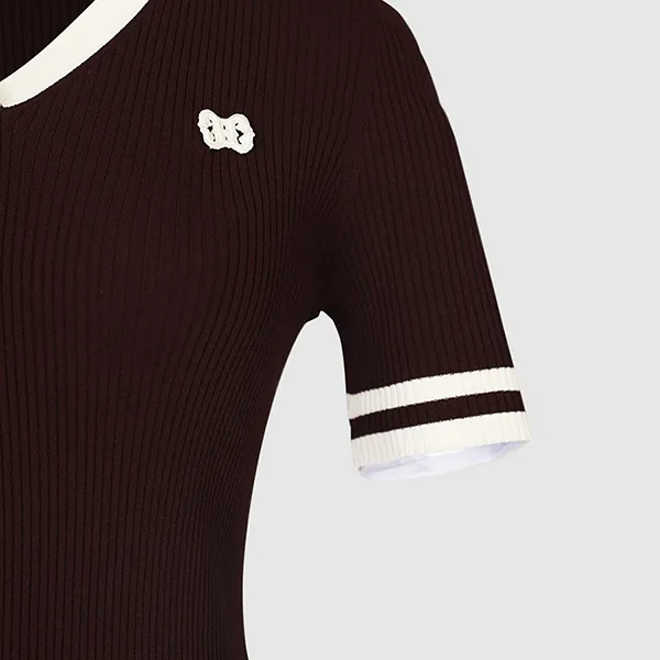 Áo Polo Nữ Chester Charles With Logo CW602KM0479P6 Màu Nâu Chocolate Size S - Thời trang - Vua Hàng Hiệu