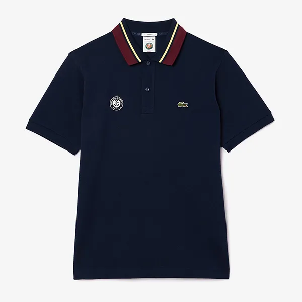 Áo Polo Unisex Lacoste Roland Garros Polo Shirt PH7901 10 166 Màu Xanh Navy Size 3