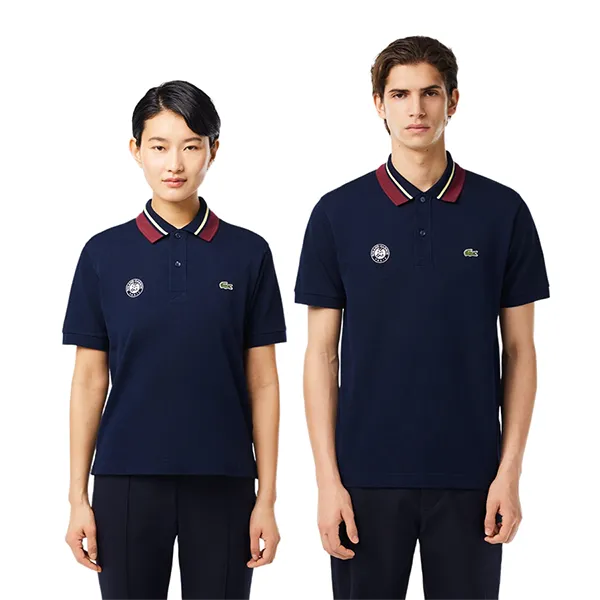 Áo Polo Unisex Lacoste Roland Garros Polo Shirt PH7901 10 166 Màu Xanh Navy Size 3