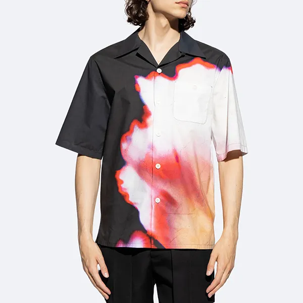 Áo Sơ Mi Cộc Tay Nam Alexander McQueen Short Sleeve Cotton In Mix Colors 750133 QVO31 8500 Phối Màu Size 15 - Thời trang - Vua Hàng Hiệu