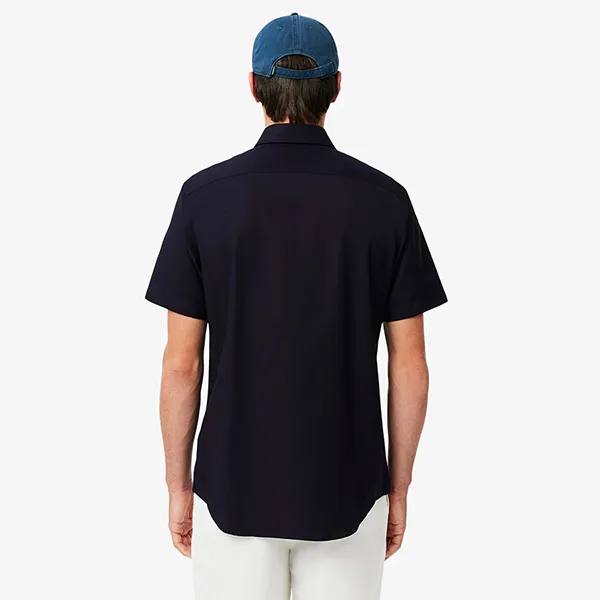 Áo Sơ Mi Cộc Tay Nam Lacoste CH8528 HDE Regular Fit Short Sleeved Màu Xanh Đen Size 38 - Thời trang - Vua Hàng Hiệu