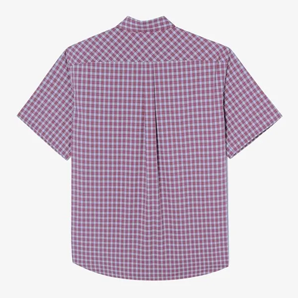 Áo Sơ Mi Cộc Tay Nam Lacoste Men's Plaid Short Sleeve Shirt With Collar Buttons CH0744-INY Màu Đỏ Kẻ Trắng Size 41 - Thời trang - Vua Hàng Hiệu