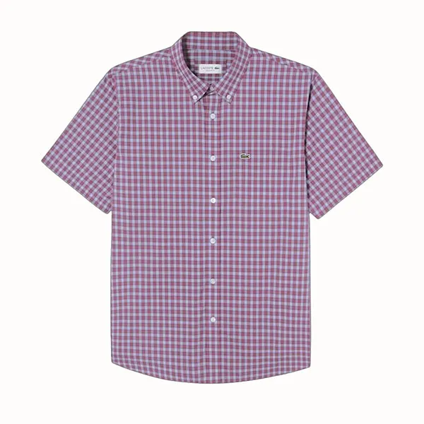 Áo Sơ Mi Cộc Tay Nam Lacoste Men's Short Sleeve Shirt CH0744-10 INY Phối Màu Size 38 - Thời trang - Vua Hàng Hiệu