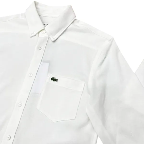 Áo Sơ Mi Dài Tay Nam Lacoste Men's Regular Fit Shirt Màu Trắng - Thời trang - Vua Hàng Hiệu