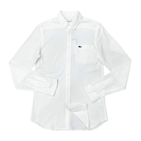 Áo Sơ Mi Dài Tay Nam Lacoste Men's Regular Fit Shirt Màu Trắng - Thời trang - Vua Hàng Hiệu