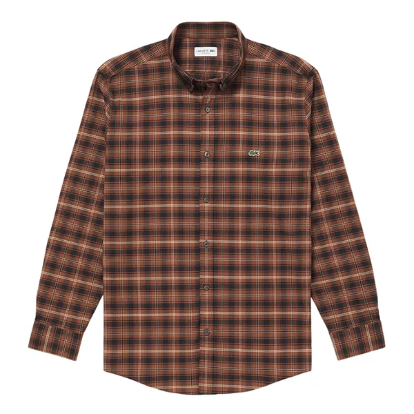 Áo Sơ Mi Dài Tay Nam Lacoste Regular Fit Multi-Check Shirt CH0493 WNC Màu Nâu/Đen Size 38 - Thời trang - Vua Hàng Hiệu