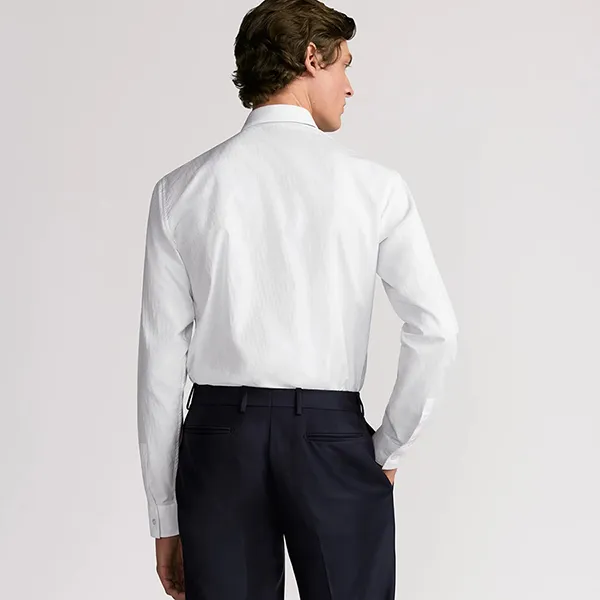 Áo Sơ Mi Nam Dior Oblique Shirt White Cotton Jacquard 013C502A4743_C080 Màu Trắng Size 38 - Thời trang - Vua Hàng Hiệu