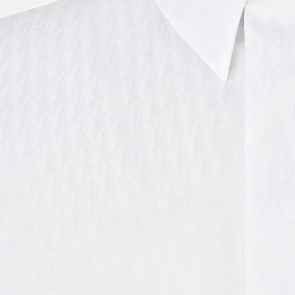 Áo Sơ Mi Nam Dior Oblique Shirt White Cotton Jacquard 013C502A4743_C080 Màu Trắng Size 38 - Thời trang - Vua Hàng Hiệu