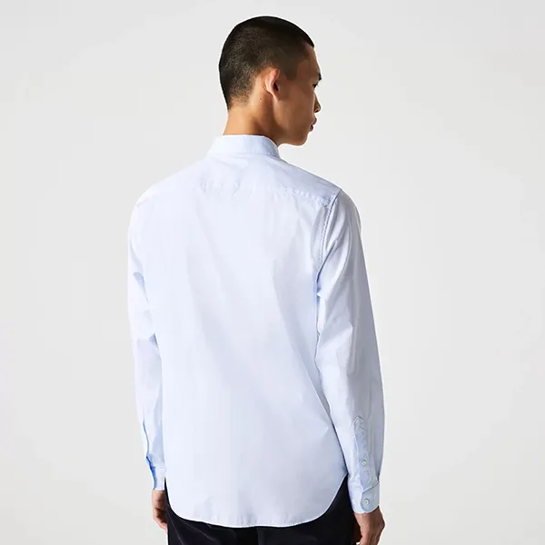 Áo Sơ Mi Nam Lacoste Men's Slim Fit Shirt CH1843 T01 Màu Xanh Nhạt Size 38 - Thời trang - Vua Hàng Hiệu