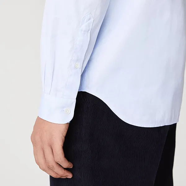Áo Sơ Mi Nam Lacoste Men's Slim Fit Shirt CH1843 T01 Màu Xanh Nhạt Size 38 - Thời trang - Vua Hàng Hiệu