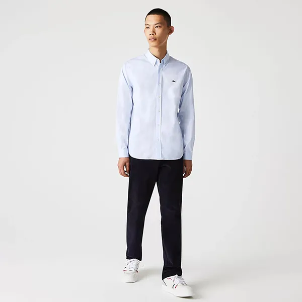 Áo Sơ Mi Nam Lacoste Men's Slim Fit Shirt CH1843 T01 Màu Xanh Nhạt Size 38 - Thời trang - Vua Hàng Hiệu
