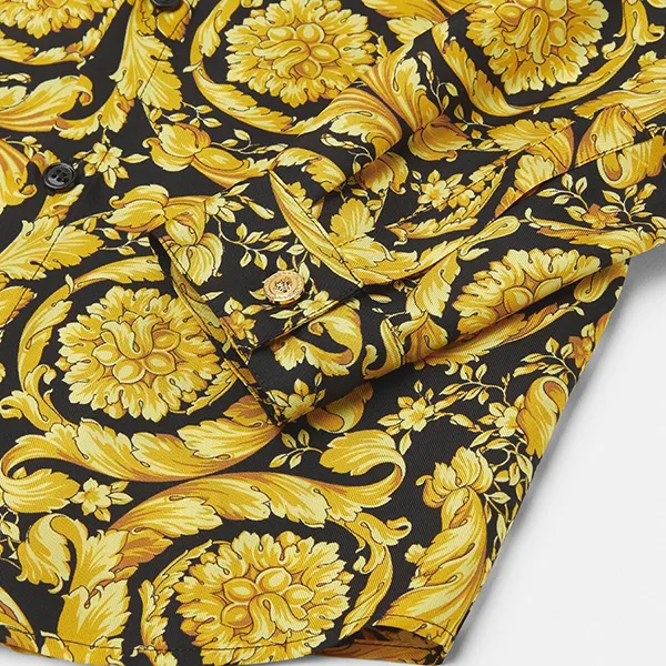 Áo Sơ Mi Trẻ Em Versace Barocco Kids Silk Shirt 1018405 1A11195 5B000 Màu Vàng Size 14Y - Thời trang - Vua Hàng Hiệu