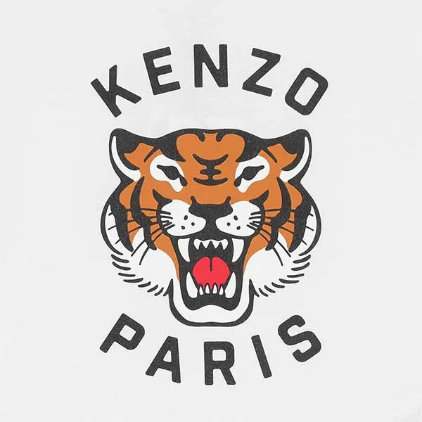 Áo Thun Kenzo With Logo T-shirt K61137 10P Màu Trắng Size 14Y