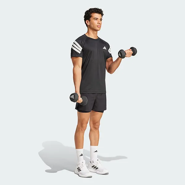 Áo Thun Nam Adidas 3 Sọc Icon JW9729 Tshirt Màu Đen Size XS - Thời trang - Vua Hàng Hiệu
