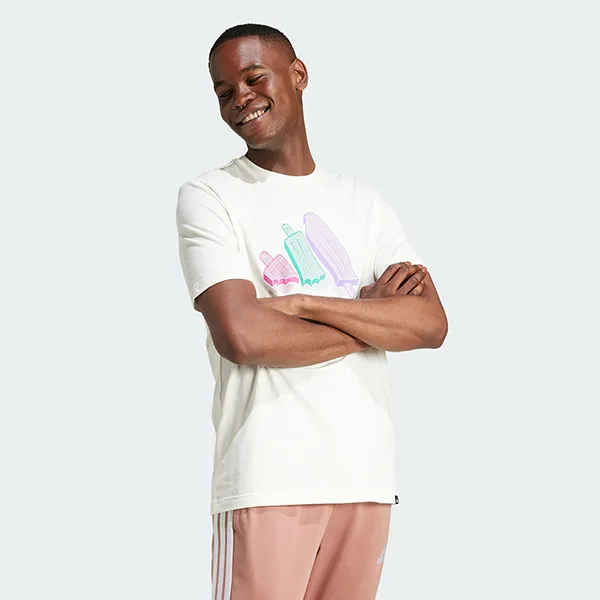 Áo Thun Nam Adidas Graphic Lounge Ice T-Shirt JJ4020 Màu Trắng Size L - Thời trang - Vua Hàng Hiệu