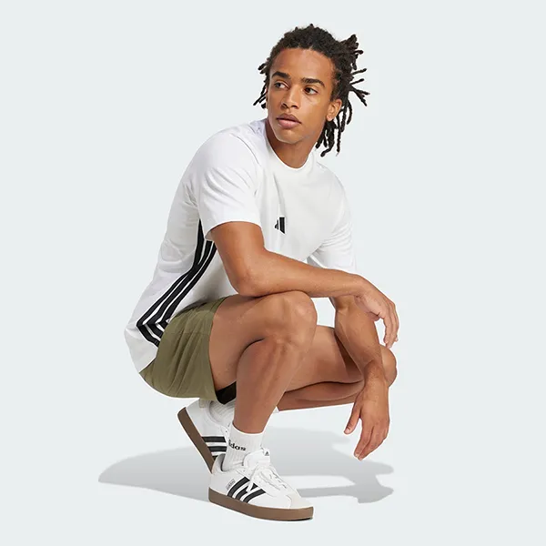 Áo Thun Nam Adidas Single Jersey 3 Sọc Essentials JE6388 Tshirt Màu Trắng Size XS - Thời trang - Vua Hàng Hiệu