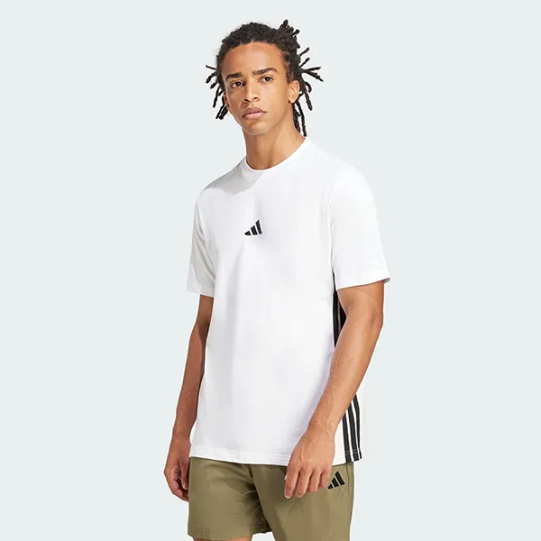 Áo Thun Nam Adidas Single Jersey 3 Sọc Essentials JE6388 Tshirt Màu Trắng Size XS - Thời trang - Vua Hàng Hiệu