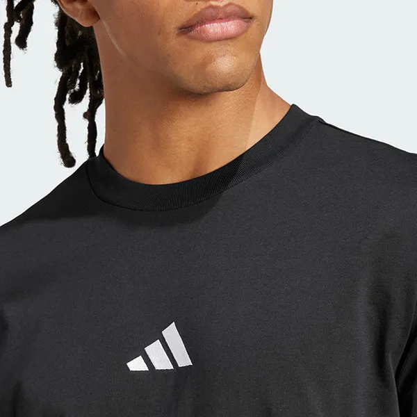 Áo Thun Nam Adidas Single Jersey Logo Small Essentials JE9024 Màu Đen Size XS - Thời trang - Vua Hàng Hiệu