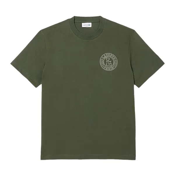 Áo Thun Nam Lacoste Men's Print Badge Jersey T-Shirt TH0125 99 HCF Màu Xanh Lá Size 2 - Thời trang - Vua Hàng Hiệu