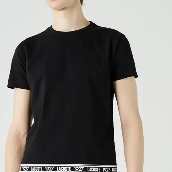 Áo Thun Nam Lacoste Men's T-Shirts Regular Màu Đen Size 3
