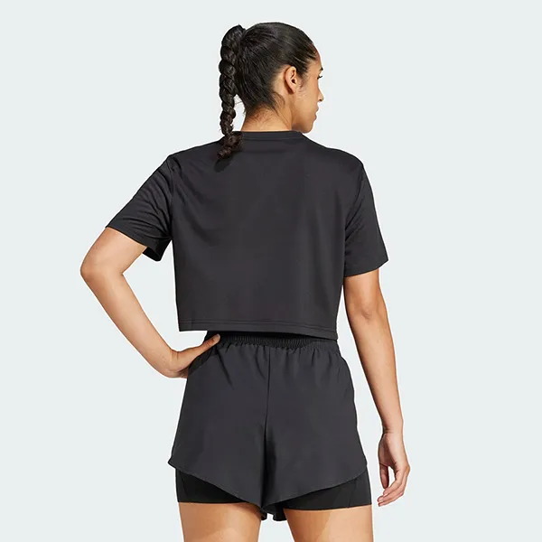 Áo Thun Nữ Adidas Boxy Train Essentials T-Shirt JC9555 Màu Đen Size S - Thời trang - Vua Hàng Hiệu