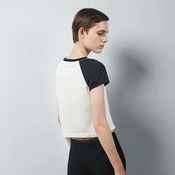 Áo Thun Nữ Gucci Cotton Jersey Short Sleeved T-Shirt 768183XJF719281 Màu Trắng/Đen Size S - Thời trang - Vua Hàng Hiệu