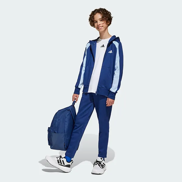 Balo Adidas Logo 3 Bar Classic IS7049 Màu Xanh Blue - Túi xách - Vua Hàng Hiệu