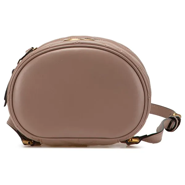 Balo Nữ Gucci Pink GG Marmont Round Matelasse Leather Backpack 598594 0416 Màu Nâu - Túi xách - Vua Hàng Hiệu