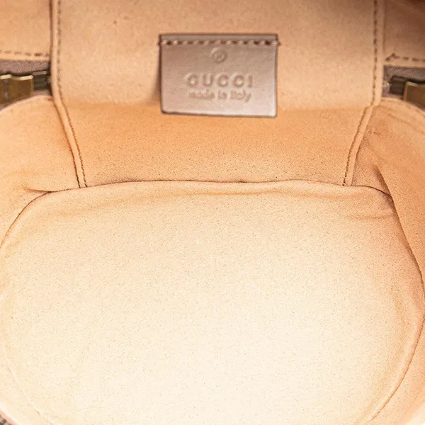 Balo Nữ Gucci Pink GG Marmont Round Matelasse Leather Backpack 598594 0416 Màu Nâu - Túi xách - Vua Hàng Hiệu