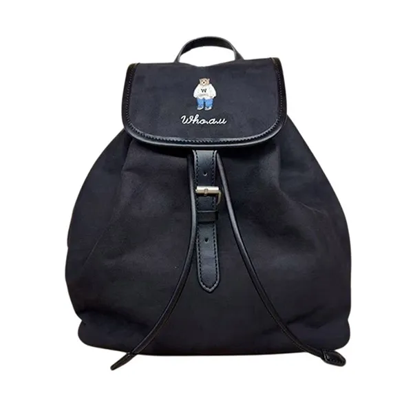 Balo WHOAU Steve Backpack Black Màu Đen - Túi xách - Vua Hàng Hiệu