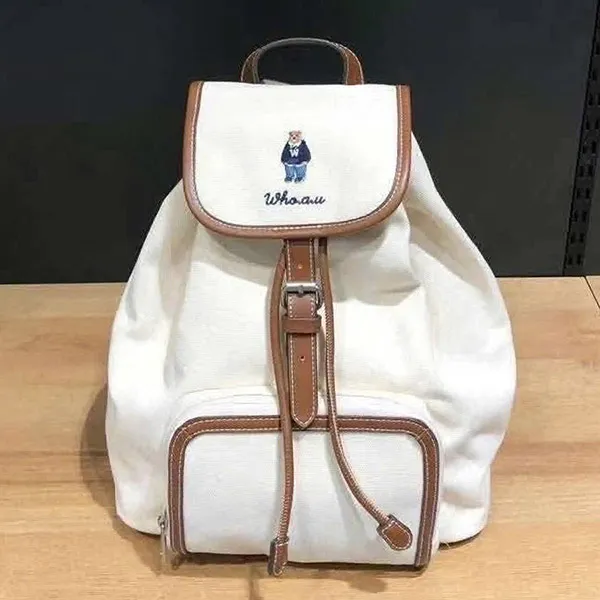 Balo WHOAU Steve Backpack Màu Trắng