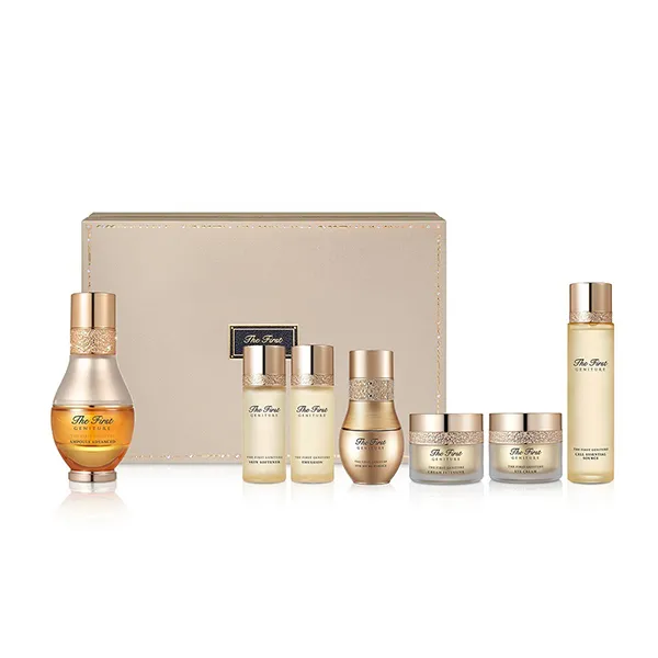 Bộ Dưỡng Trẻ Hóa Tinh Chất Vàng Ohui The First Ampoule Advanced Special Set 7 Món - Mỹ phẩm - Vua Hàng Hiệu