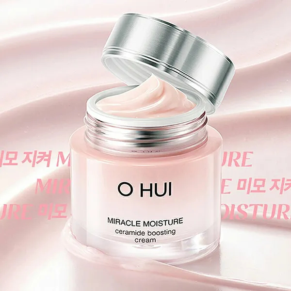 Bộ Kem Dưỡng Ẩm Da Ohui Miracle Moisture Ceramide Boosting Cream (2 x 60ml) - Mỹ phẩm - Vua Hàng Hiệu