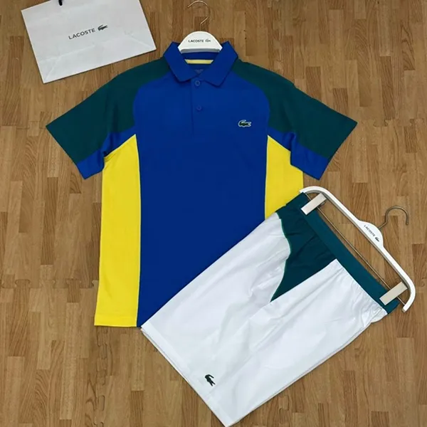 Bộ Quần Áo Cộc Tay Nam Lacoste GH9354-DH9265 Màu Xanh/Trắng Size 4 - Thời trang - Vua Hàng Hiệu