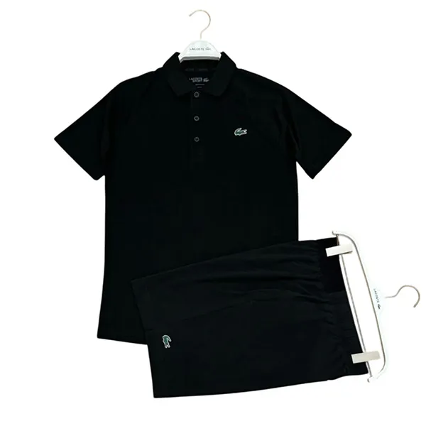 Bộ Quần Áo Cộc Tay Nam Lacoste Men's Màu Đen Size 3 - Thời trang - Vua Hàng Hiệu