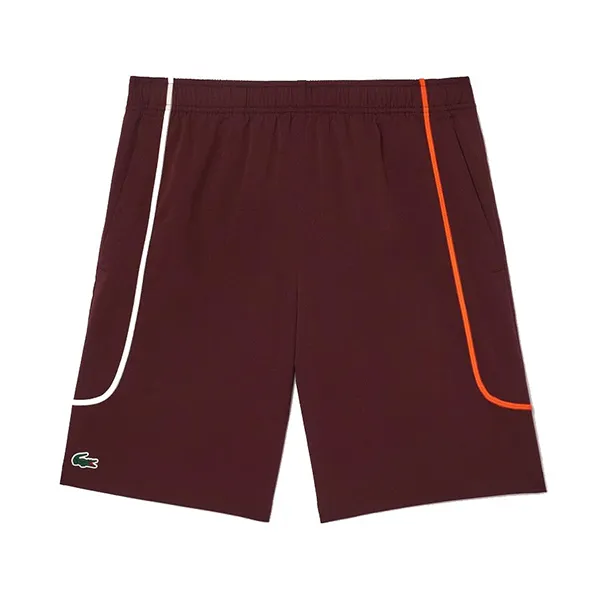 Bộ Quần Áo Cộc Tay Nam Lacoste Men's Tennis TH7545/GH7460 Màu Đỏ Mận Size 3