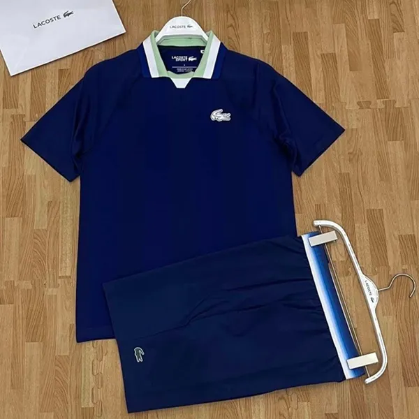 Bộ Quần Áo Cộc Tay Nam Lacoste Sport DH6441/GH0880 Màu Xanh Navy Size 3 - Thời trang - Vua Hàng Hiệu