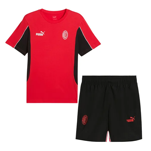 Bộ Quần Áo Cộc Tay Nam Puma AC Milan Ftblarchive Màu Đen/Đỏ Size S (Form Âu) - Thời trang - Vua Hàng Hiệu