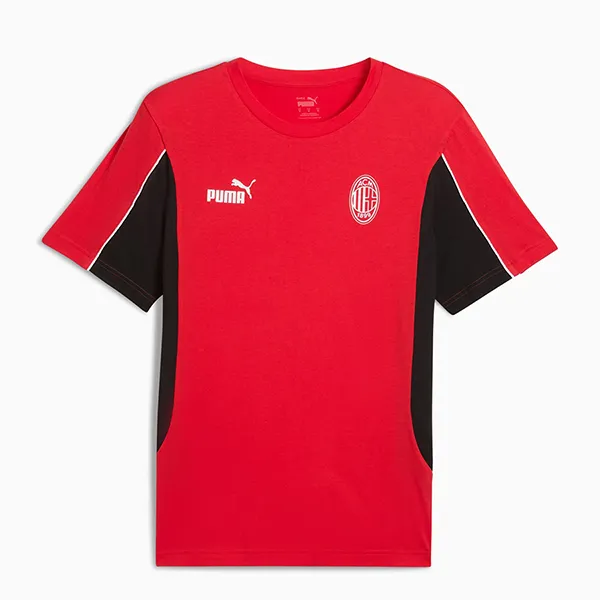 Bộ Quần Áo Cộc Tay Nam Puma AC Milan Ftblarchive Màu Đen/Đỏ Size S (Form Âu) - Thời trang - Vua Hàng Hiệu