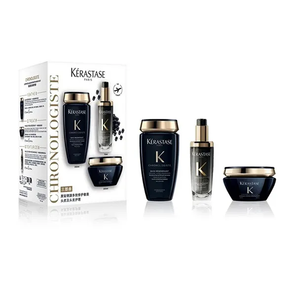 Bộ Sản Phẩm Dưỡng Tóc Kérastase Chronologiste Total Hair Scalp Revitalizing Hair Sciultable Set - Chăm sóc tóc - Vua Hàng Hiệu