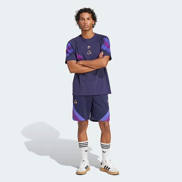 Bộ Thể Thao Nam Adidas LA Galaxy Originals JF2671/JF2674 Màu Xanh Tím Size S (Form Âu) - Thời trang - Vua Hàng Hiệu