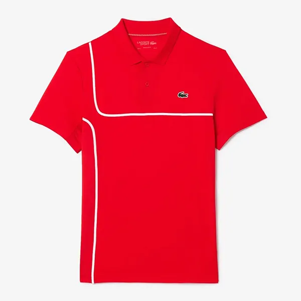 Bộ Thể Thao Nam Lacoste Men's Lightweight Tennis DH7362/GH7460 51 001 Màu Đỏ Trắng - Pickleball - Vua Hàng Hiệu