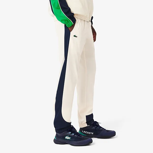 Bộ Thể Thao Nam Lacoste Men's Stretch Tennis Tracksuit WH8973 HI9 Màu Trắng Phối Xanh Size 3 - Thời trang - Vua Hàng Hiệu